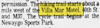 Trailside Motel (Villa Mar Motel) - Jan 27 1974 Mention